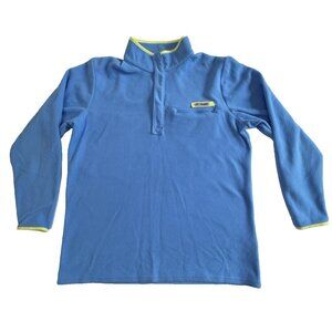 Columbia PFG Fleece Pullover Mens XL Blue 1/4 Zip Fishing Outdoor Jacket